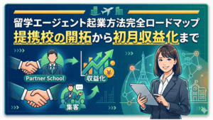 留学エージェント起業方法完全ロードマップ提携校の開拓から初月収益化まで